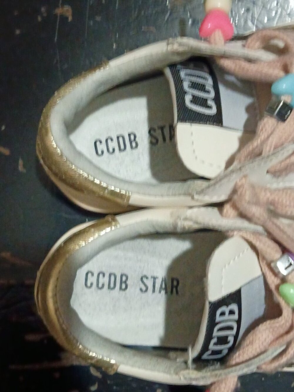 Golden Goose GGDB Kids Super-Star Sneakers Star Sz 17.5-25 Toddler Shoes White - Picture 3 of 16